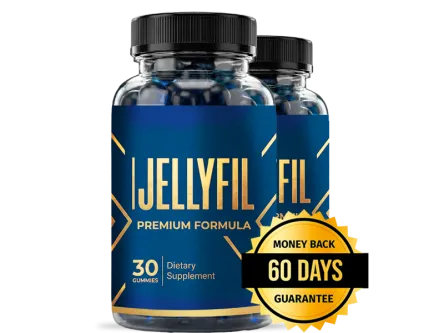 JellyFil Supplement men's vitality gummy bottle